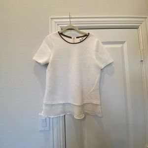 🔥Cream Peplum-ish Top